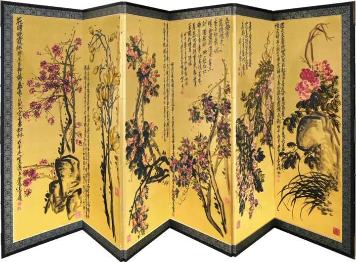 Blossom Screen in Six Panels