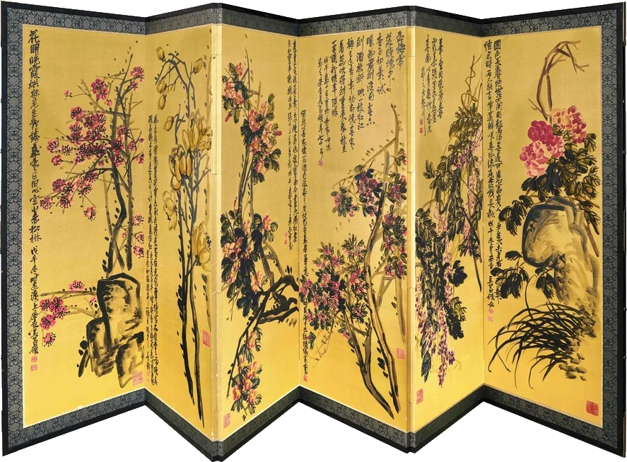 Blossom Screen in Six Panels