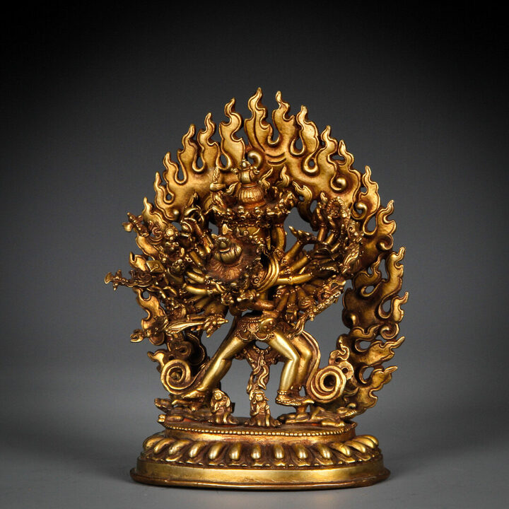 Gilt-Bronze Wrathful Deity