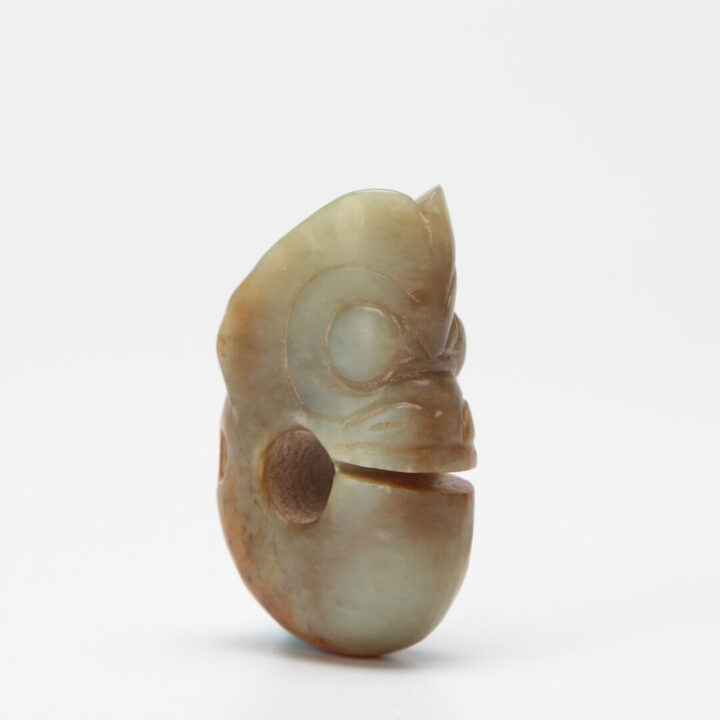 Pale Jade Coiled Dragon