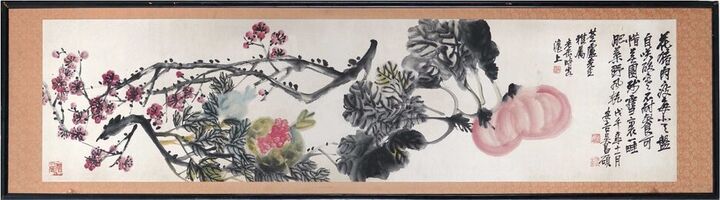 Plum Branch and Peaches